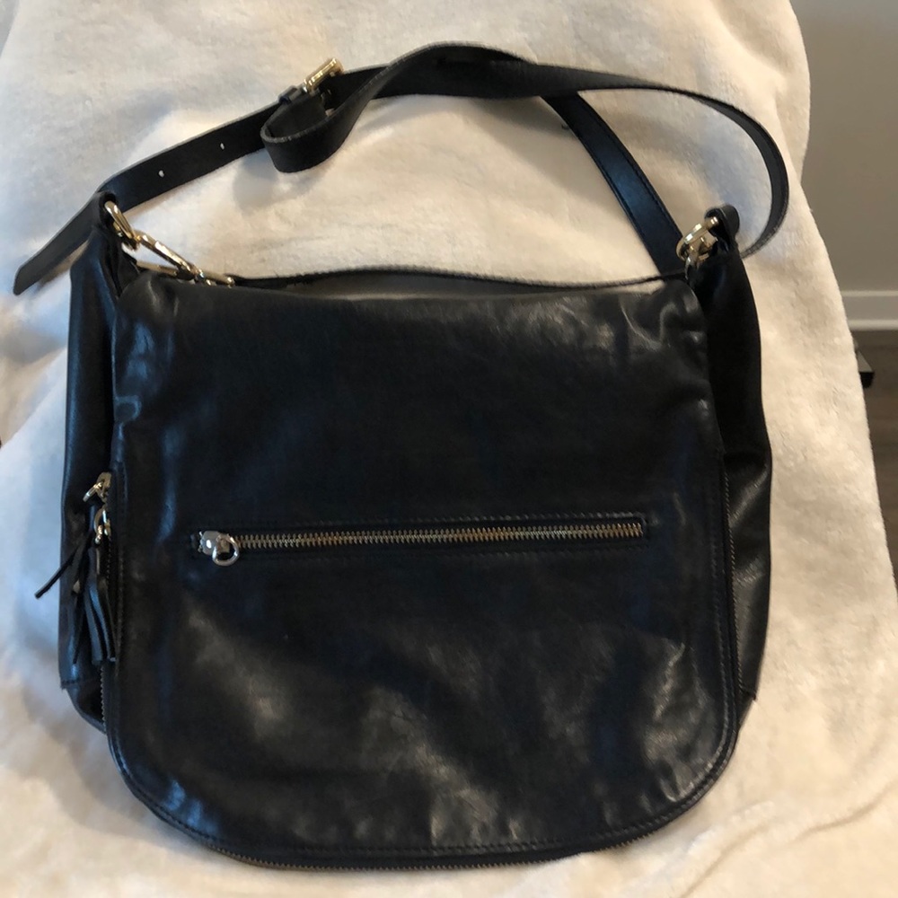 Alberta Di Canio Leather Crossbody Tote